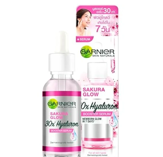 Garnier Skin Naturals Sakura Glow 30X Hyaluron Booster Serum 30 Ml